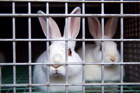 兔子在笼子里图片