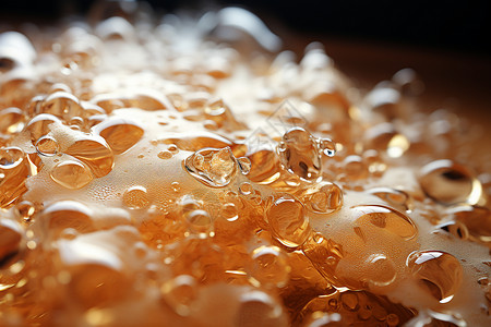 啤酒酒精中的气泡图片