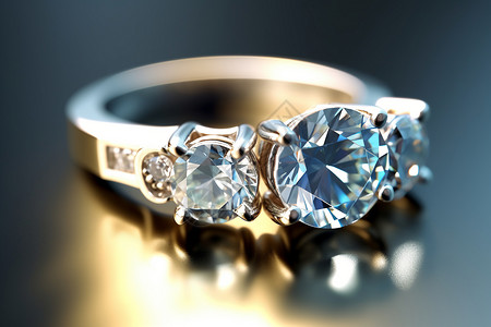 昂贵奢华的钻石戒指图片