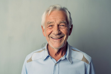 开心的年迈男性背景图片