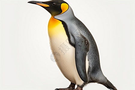 白色背景中的企鹅图片