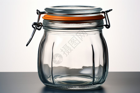 玻璃密封简约的密封罐子背景