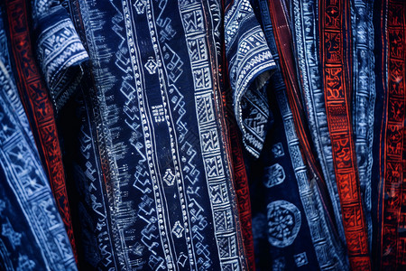 民族地毯传统的民族服饰面料背景