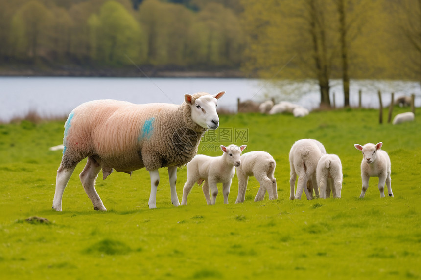 农场养殖的绵羊图片