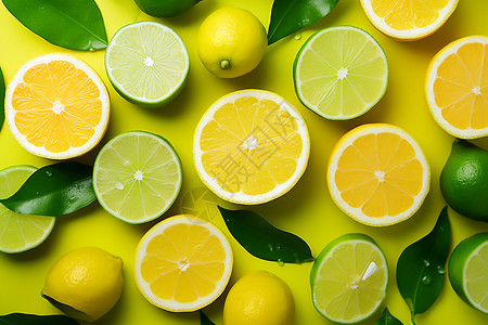 鲜甜多汁的柠檬图片