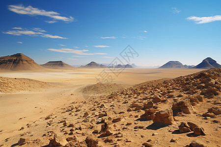 荒凉的喀拉哈里沙漠高清图片