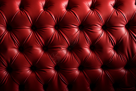 一款皮制的红色沙发背景图片