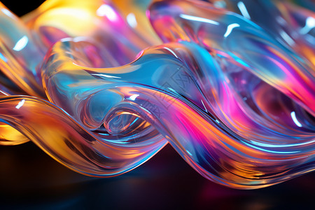 玻璃杯壁纸立体的有光泽的流体设计图片