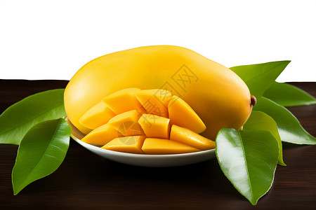 芒果和芒果果肉图片