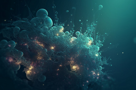 泡沫粒子冒着气泡的粒子设计图片