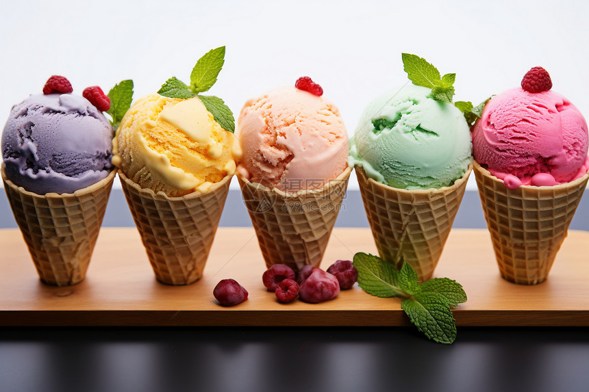 香甜美味的冰淇淋图片