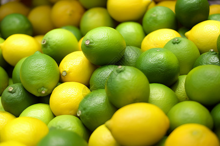 新鲜多汁的柠檬水果图片