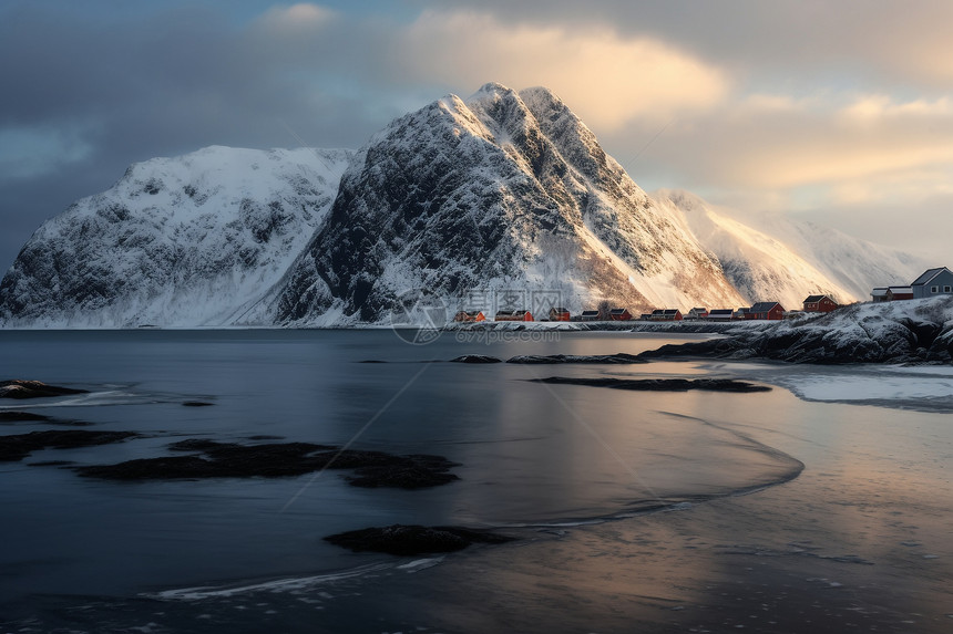 著名的北极山脉景观图片