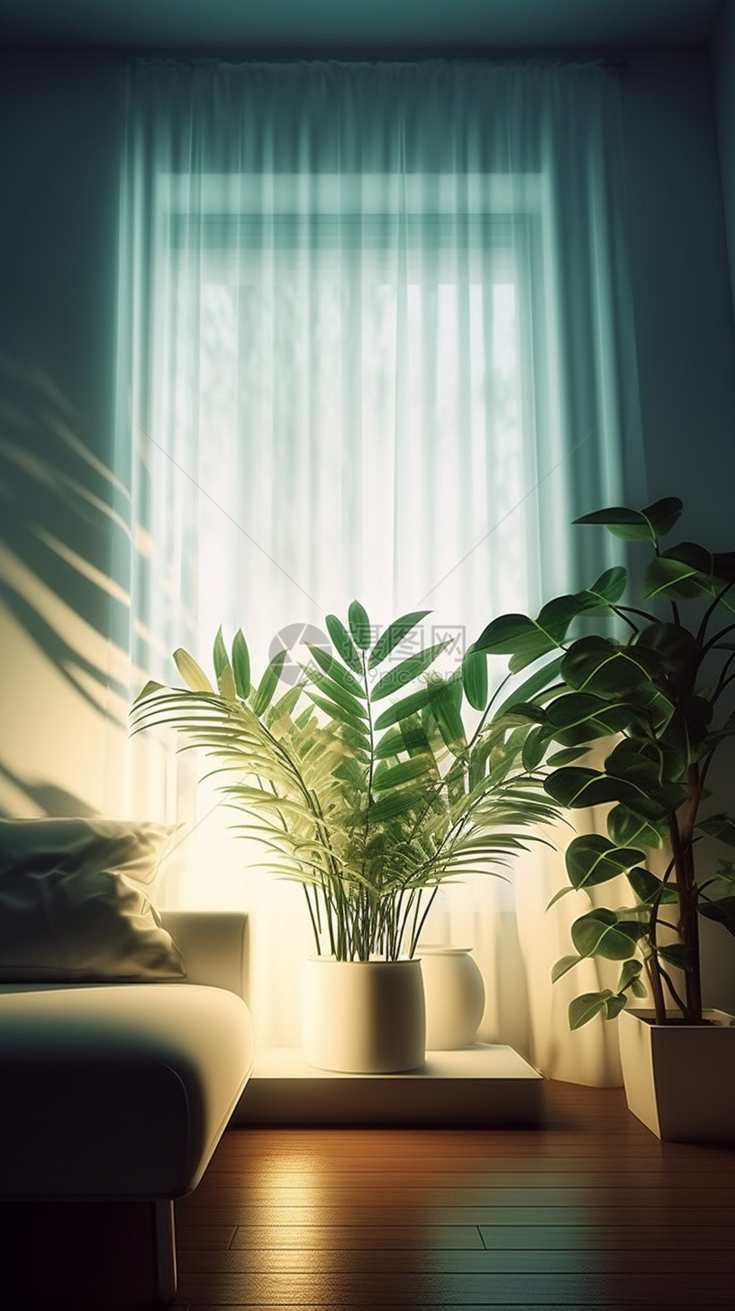 室内家居的绿植盆栽图片
