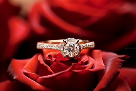结婚设计钻石戒指的优雅设计背景