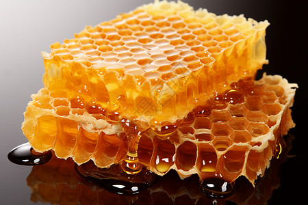 蜂窝铝新鲜的蜂蜜背景