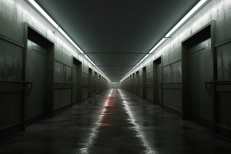 仓库的走廊背景图片
