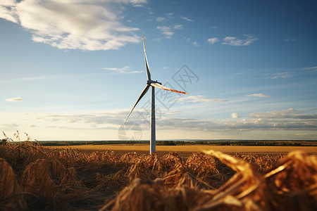 发电的涡轮机风车图片