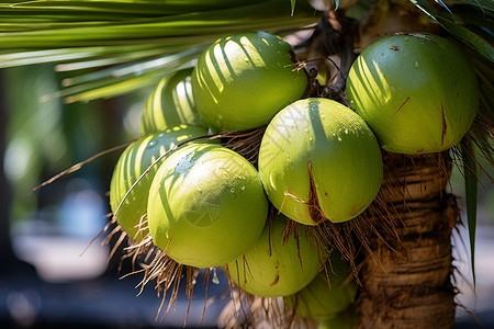 热带的椰子树图片