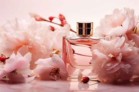 粉红色香水的图片