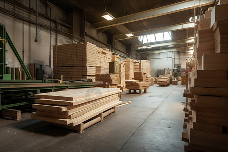 家具工业工厂木材图片