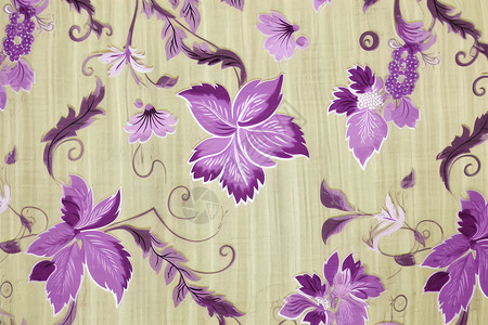 纺织布料图案设计布料上的花插画