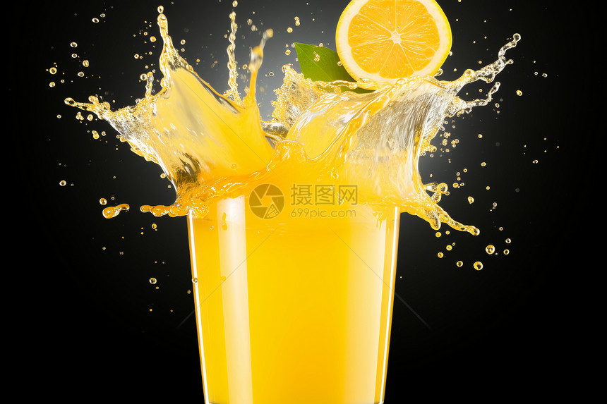 冰雪橙汁图片