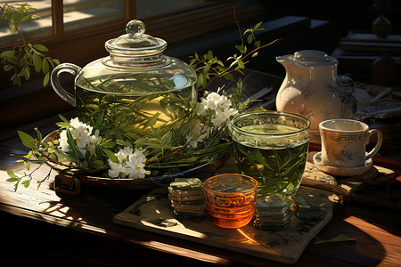 美丽的茶壶茶杯图片