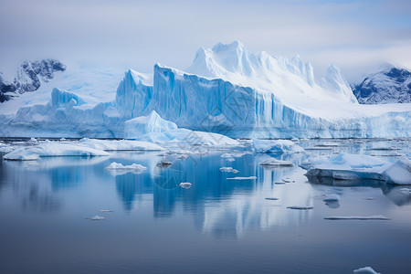 生态环境破坏致全球变暖冰川融化图片