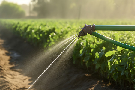 灌溉农作物图片
