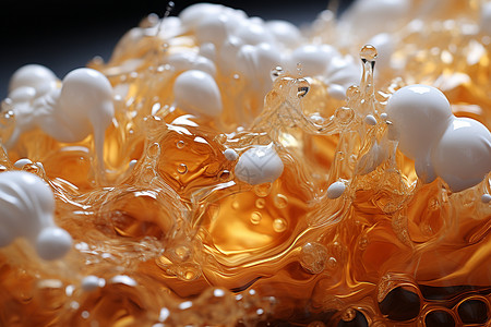 蜂蜜气泡素材啤酒的气泡背景设计图片
