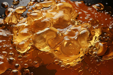 蜂蜜气泡素材啤酒泡沫的视觉设计图片