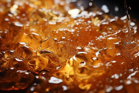 蜂蜜气泡素材的啤酒泡沫设计图片