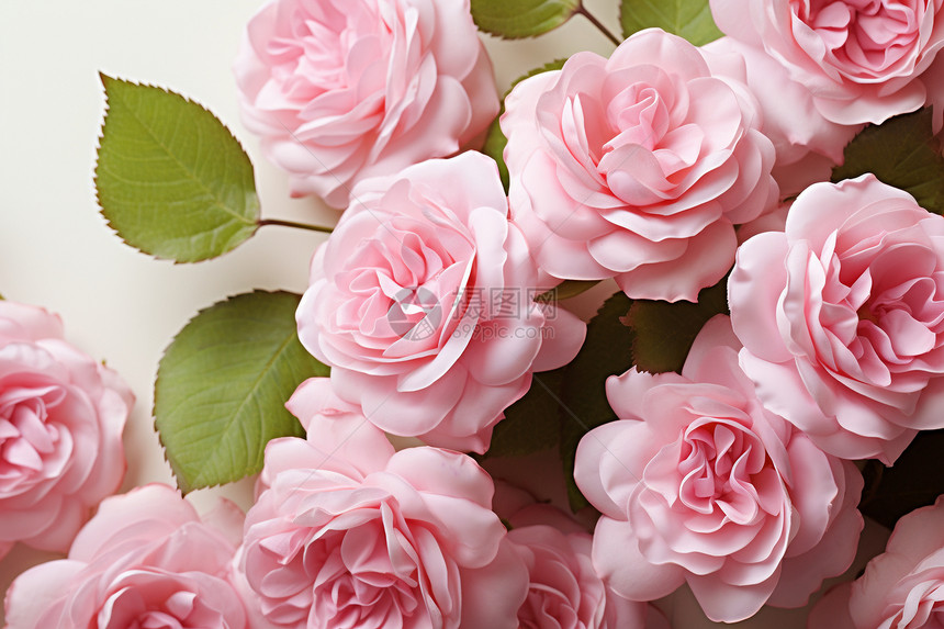 庆祝节日的粉色玫瑰图片
