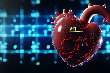 生物体医学研究心脏概念图背景图片