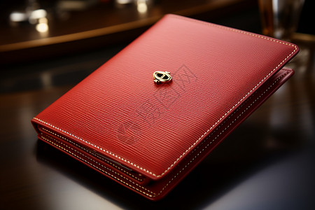 精致的红色钱包背景图片