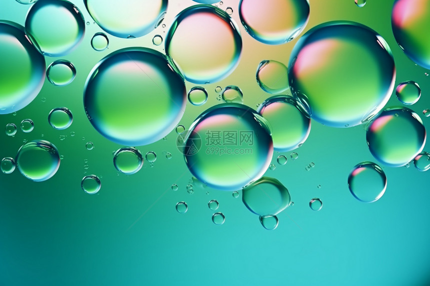 透明气泡液体图片