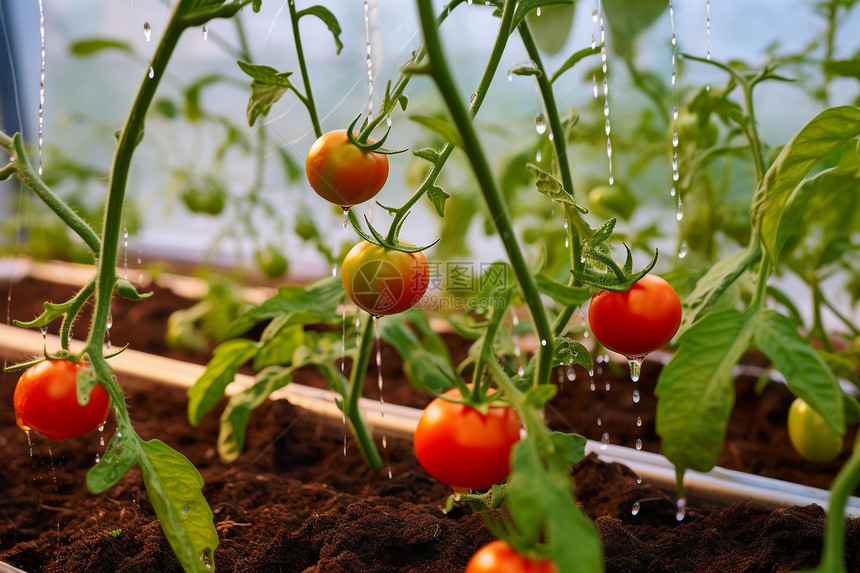 温室的番茄种植图片