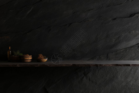 黑色的大理石墙壁背景图片
