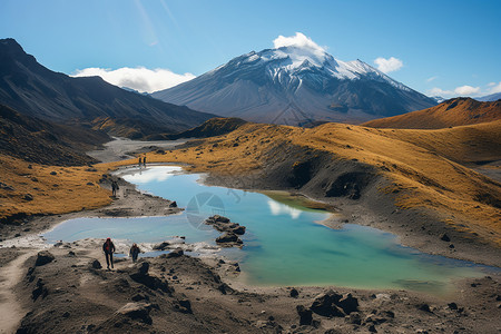 火山口景观图片