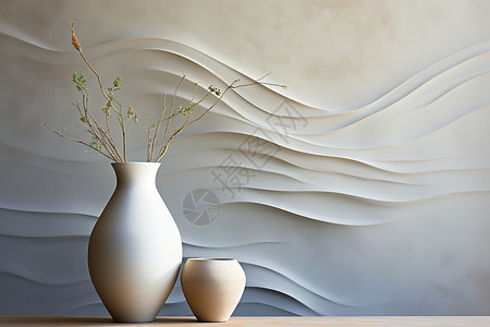 白色陶瓷花瓶背景图片