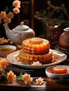 粤式蛋黄月饼图片