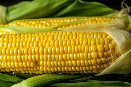 金灿灿的玉米图片