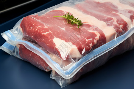 猪肉晡包装塑封冷链牛肉条背景