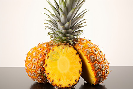 酸甜可口的菠萝背景图片