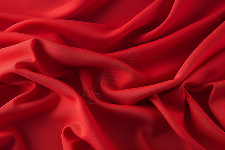 红色丝绸褶皱背景背景图片