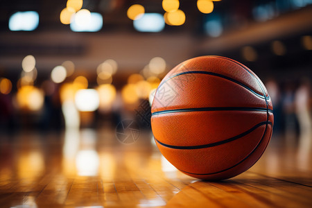 篮球的特写运动木地板高清图片
