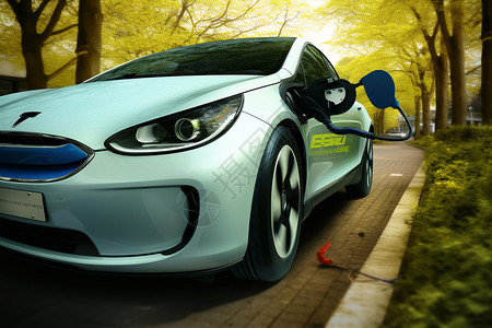 线条流畅的新能源汽车图片
