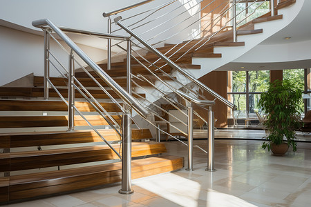 现代简约的室内楼梯图片