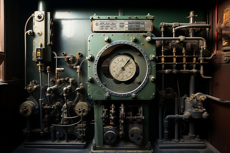 货车发动机古老的蒸汽发动机背景